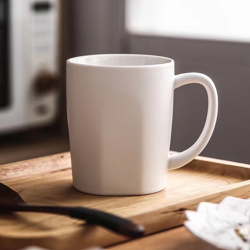 carparts-แก้วเซรามิกสีขาวเคลือบสไตล์ญี่ปุ่นย้อนยุคเรียบง่ายถ้วยกาแฟที่บ้านถ้วยนมอาหารเช้า