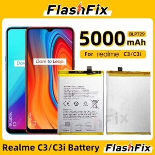 FlashFix For Realme C3/C3i High Quality Cell Phone Replacement Battery BLP729 5000mAh