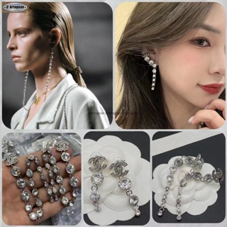 {TOP} Cc 23S ต่างหูเข็มเงิน 925 ชุบทอง 3 แบบ ประดับเพชร สไตล์เกาหลี สําหรับผู้หญิง 2023 Earrings สวยงาม ทรงปักขิ้น แฟชั่น หินประดับ ลาย
