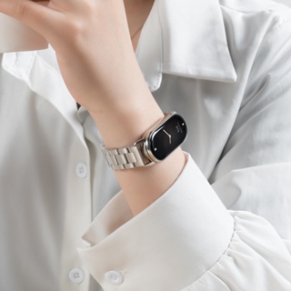 สายนาฬิกาข้อมือ สเตนเลส โลหะ สปริงบาร์ สําหรับ Xiaomi Mi Band 8 NFC Version