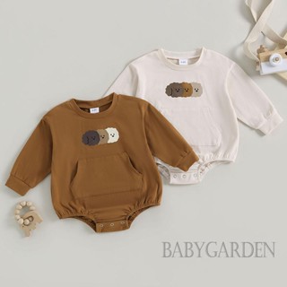 Babygarden-0-24 เดือน ชุดรอมเปอร์ บอดี้สูท แขนยาว พิมพ์ลายการ์ตูน ฤดูใบไม้ผลิ สําหรับเด็กผู้ชาย