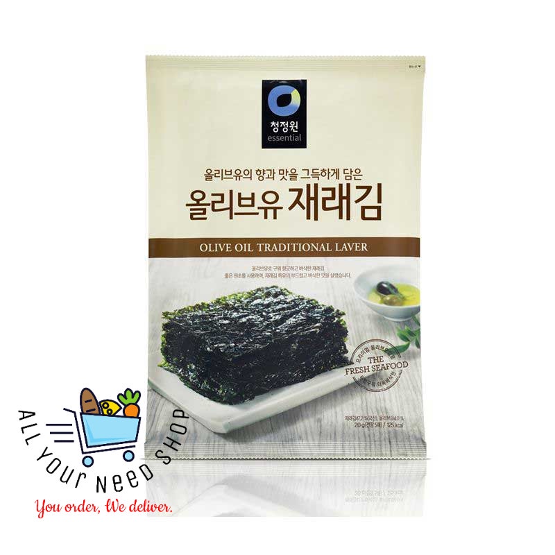 สาหร่าย-เกาหลี-ปรุงรส-5-แผ่น-ชองจองวอน-chung-jung-one-seasoned-korean-seaweed-5-sheets