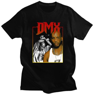 มีความสุข เสื้อยืดแขนสั้น พิมพ์ลายกราฟฟิค แร็ปเปอร์ RIP DMX โอเวอร์ไซซ์ สไตล์ฮิปฮอป เรโทร แฟชั่นสําหรับสตรี