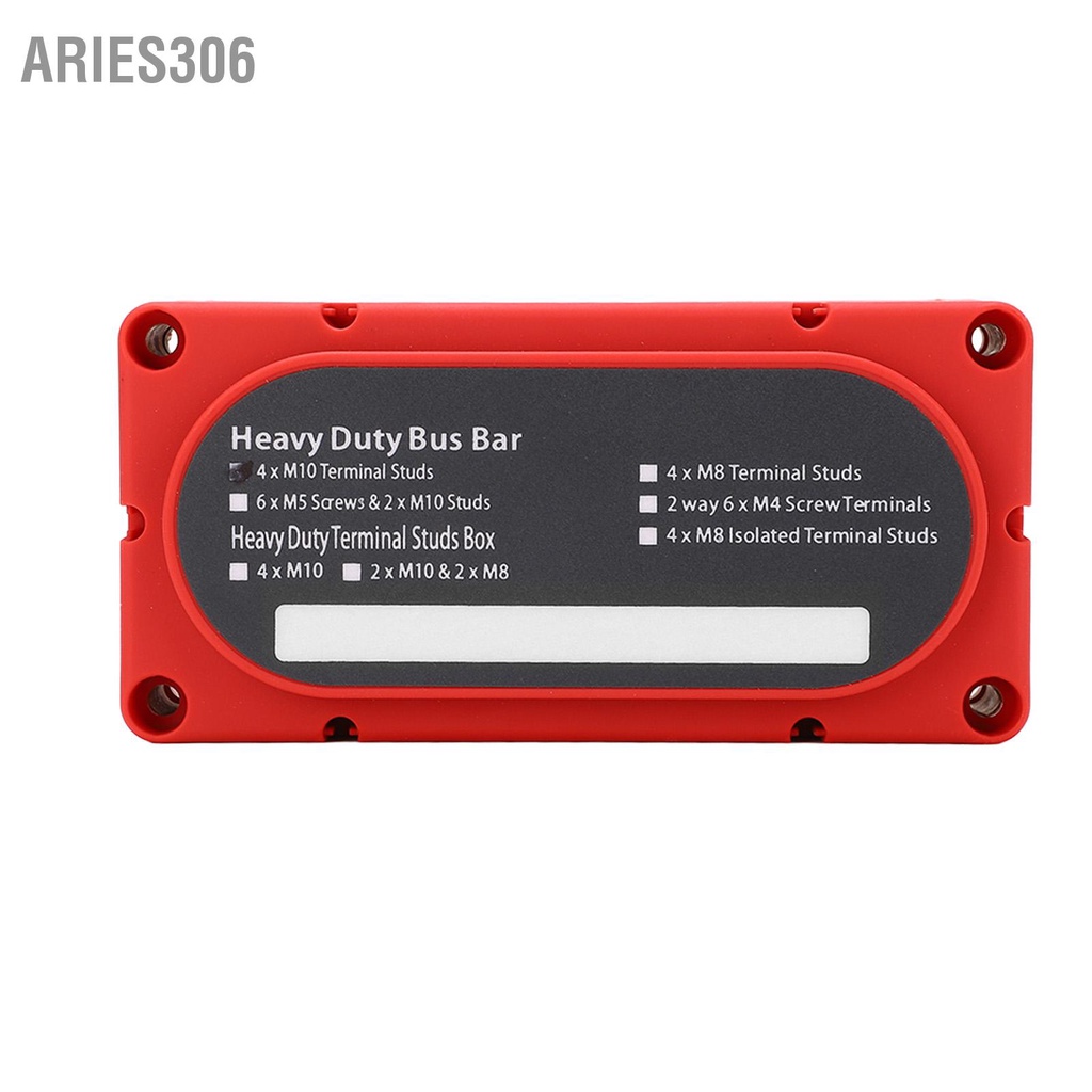 aries306-บล็อกกระจายพลังงาน-2-ชิ้น-4-กระดุม-300a-แบตเตอรี่บัสบาร์สากลสำหรับเรือยอร์ช-rv-รถ-12-48v