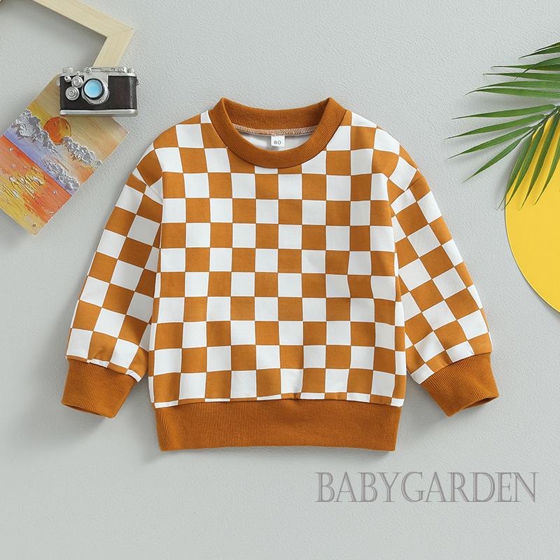 babygarden-เสื้อกันหนาว-แขนยาว-พิมพ์ลายกระดานหมากรุก-แบบสวมหัว-แฟชั่นฤดูใบไม้ร่วง-สําหรับเด็กผู้ชาย-ผู้หญิง-6-เดือน-5-ปี