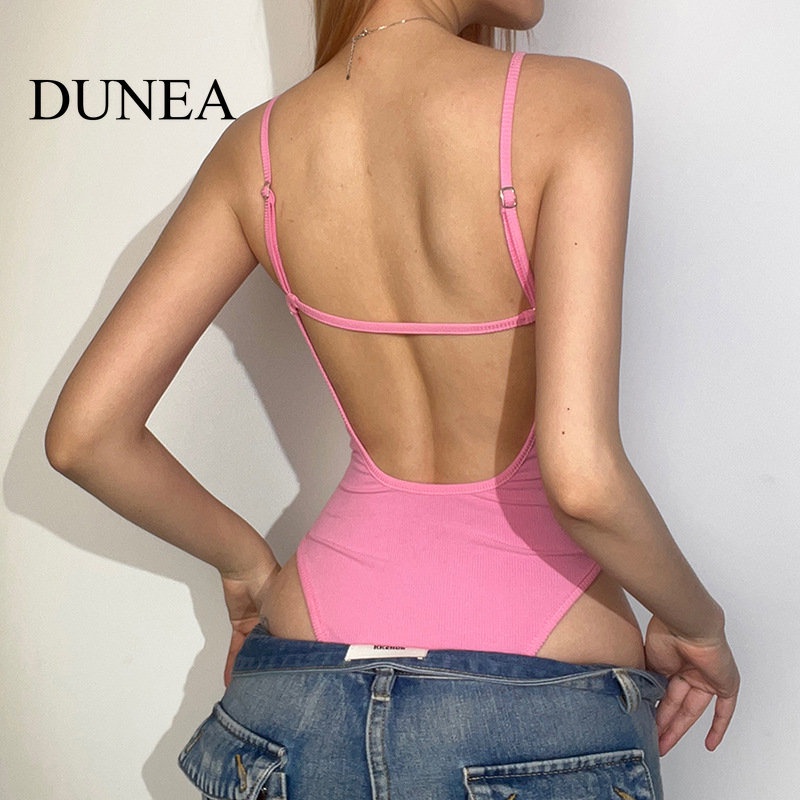 dunea-ชุดรอมเปอร์-สายคล้องคอ-เซ็กซี่-สําหรับผู้หญิง