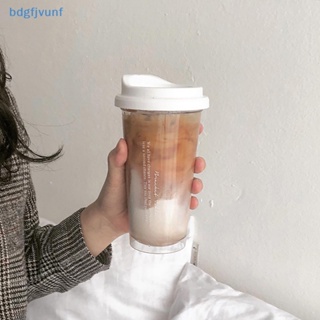 Bdgf Kawaii ขวดน้ําพลาสติก กันรั่วซึม แบบพกพา ปลอด BPA สําหรับชา นม กาแฟ โรงเรียน