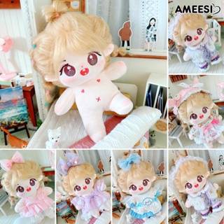 Ameesi ตุ๊กตาเปลือย ตาโตน่ารัก ผ้าฝ้าย 20 ซม. DIY ของเล่นสําหรับเด็ก