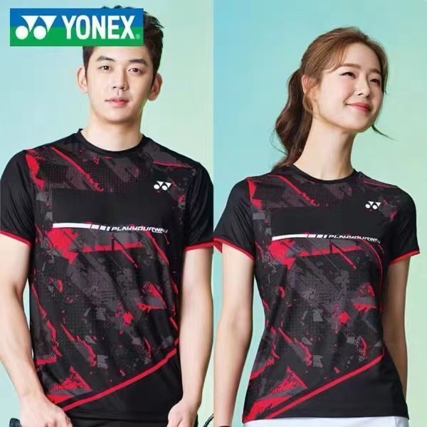 yonex-เสื้อกีฬาแขนสั้น-ระบายอากาศ-แบบแห้งเร็ว-เหมาะกับฤดูร้อน-สําหรับผู้ชายและผู้หญิง-เล่นแบดมินตัน-วอลเลย์บอล-ปิงปอง-เทนนิส