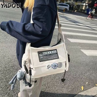 YADOU กระเป๋าโปโล กระเป๋าสะพายข้างสไตล์เรโทรใหม่สำหรับผู้หญิง กระเป๋าร่อซู้ลความจุสูงยอดนิยม