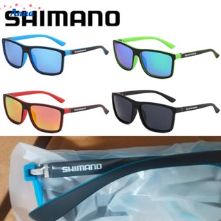 Shimano แว่นตากันแดด UV400 ทรงสี่เหลี่ยมผืนผ้า สไตล์เรโทร สําหรับผู้ชาย และผู้หญิง เหมาะกับการขี่รถจักรยาน