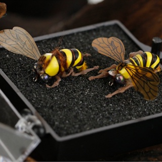 Rich2.br เหยื่อตกปลาไบโอนิค รูปผึ้ง 3D 15 มม. 023 กรัม สําหรับกลางแจ้ง 2 ชิ้น ต่อชุด