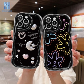 เคสโทรศัพท์มือถือนิ่ม ขอบโค้ง ลายดอกไม้ ดวงจันทร์ หัวใจ 3D หลากสี สําหรับ Realme C55 10 C30 C30S C11 2021 C21Y C31 C33 C35 C15 C21 C25 C20 C3 C12 C2 C25S 5S 5 5i 9i C17 7i C1 C25Y C2 C3i 6i C20A  Narzo 20 10 10A 20A 30A 50i 50A Prime