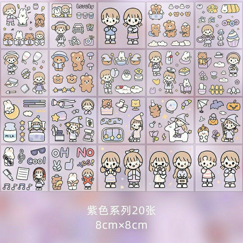 ถูกสุด-ส่งจากไทย-ส่งทุกวัน-มีของแถม-ทุกออเดอร์-กันน้ำ-100-แผ่นตกแต่งไดอารี่-สติ๊กเกอร์ไดคัท-น่ารัก-สติ๊กเกอร์ตกแต่ง