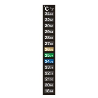 สติกเกอร์เทอร์โมมิเตอร์ แบบแบน หน้าจอ LCD สําหรับถังปลา ตู้ปลา H2X3