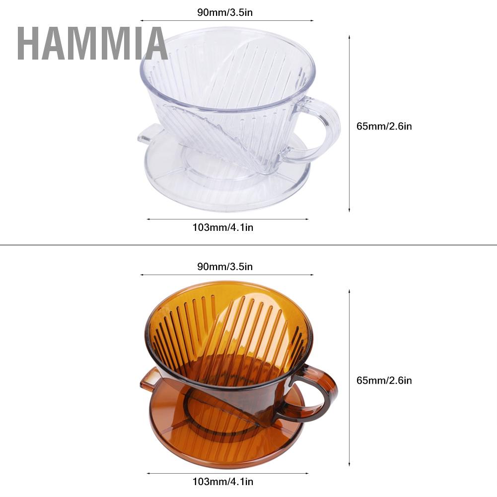 hammia-เครื่องชงกาแฟทรงกรวยกรองถ้วยดริปเปอร์นำกลับมาใช้ใหม่ได้