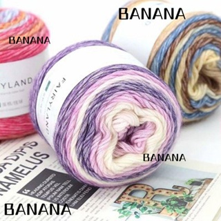 Banana1 ใหม่ ผ้าพันคอ ผ้าวูลเลน สีรุ้ง ย้อมสี ผ้าฝ้าย แฟนซี