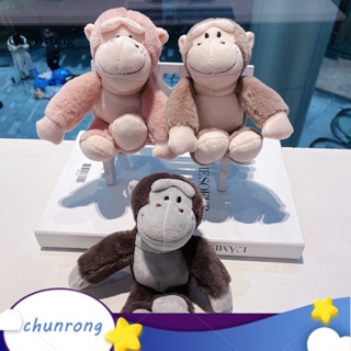 Chunrong พวงกุญแจ จี้ตุ๊กตาลิงน่ารัก ป้องกันการเสียรูป สําหรับตกแต่งกระเป๋าเป้สะพายหลัง