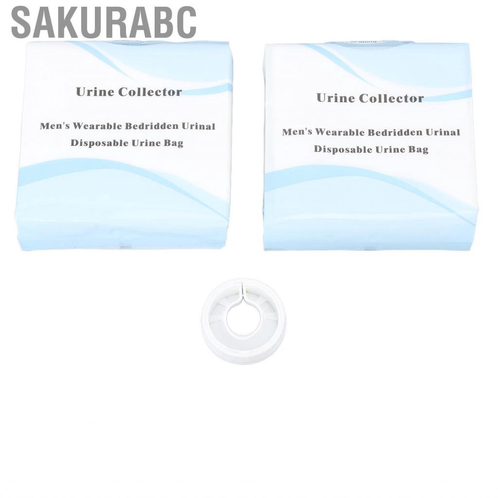 Sakurabc Men Urine Collector Wearable Silicone Bedridden Urinal System