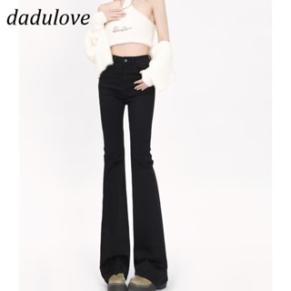 DaDulove💕 New American Style Ins High Street Thin Stretch Micro Flared Jeans Niche High Waist Wide Leg Pants Trousers