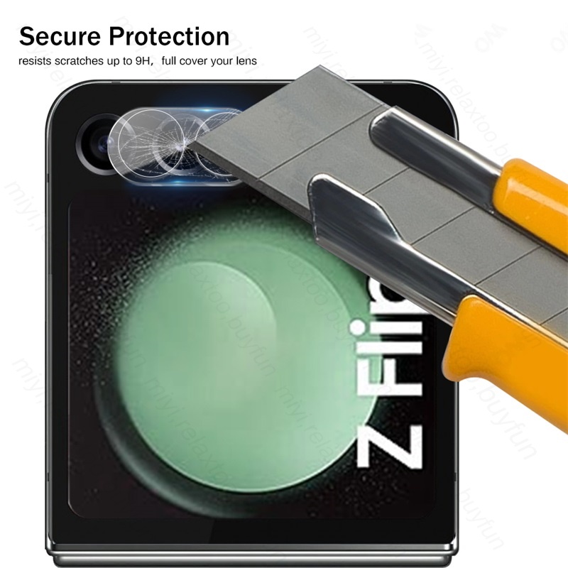 เคสโทรศัพท์มือถือกระจก-ป้องกันเลนส์กล้อง-ความละเอียดสูง-ด้านหลัง-9h-สําหรับ-samsung-z-flip-5-z-flip-5-z-flip-5-z-flip-5-z-flip-5-2-ชิ้น