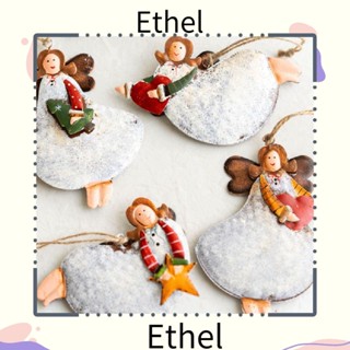 Ethel1 จี้เหล็กดัด รูปนางฟ้า สําหรับตกแต่งต้นคริสต์มาส