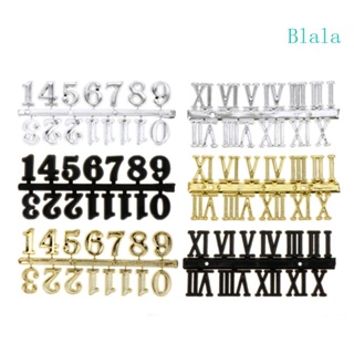 Blala กลไกนาฬิกาแขวนผนัง ตัวเลขโรมันอาหรับ DIY แบบเปลี่ยน สําหรับซ่อมแซมนาฬิกา 1 ชุด