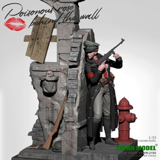 โมเดลฟิกเกอร์เรซิ่น รูปทหาร Behind the Wall Poison Rose สีขาว YFWW-2194 YI6Z 1/35yufan