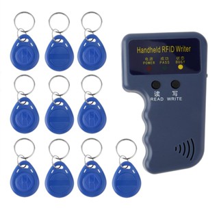 Sale! Handheld 125KHz RFID Copier/Writer/Readers/Duplicator With 10PCS ID Tags