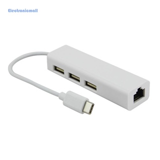 [ElectronicMall01.th] ใหม่ อะแดปเตอร์ฮับ USB 3.1 Type-C เป็น USB 3.0 3 พอร์ต ความเร็วสูง