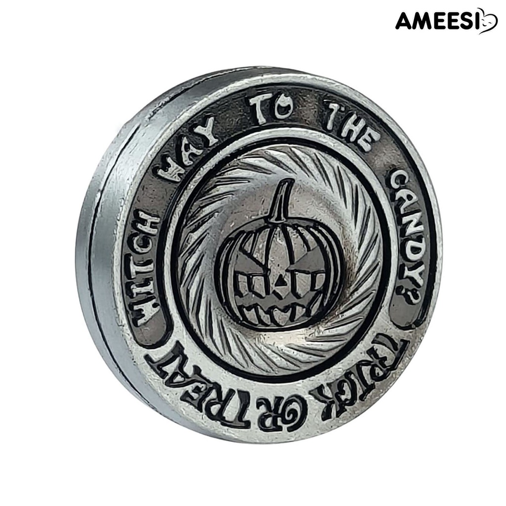 ameesi-edc-fidget-clicker-ขนาดพกพา-ฟักทอง-สไตล์ไอซี-สเตนเลส-แฮปติก-บรรเทาความเบื่อหน่าย-นิ้ว-ของเล่นฟิดเจ็ต-กดเลื่อน-ของเล่นคลายเครียด-ของขวัญสําหรับผู้ใหญ่