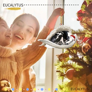 Eutus จี้อะคริลิค รูปนางฟ้า สําหรับตกแต่งบ้าน เทศกาลคริสต์มาส