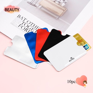 Beauty ซองใส่บัตรเครดิต ป้องกันธนาคาร แฟชั่น 10 ชิ้น