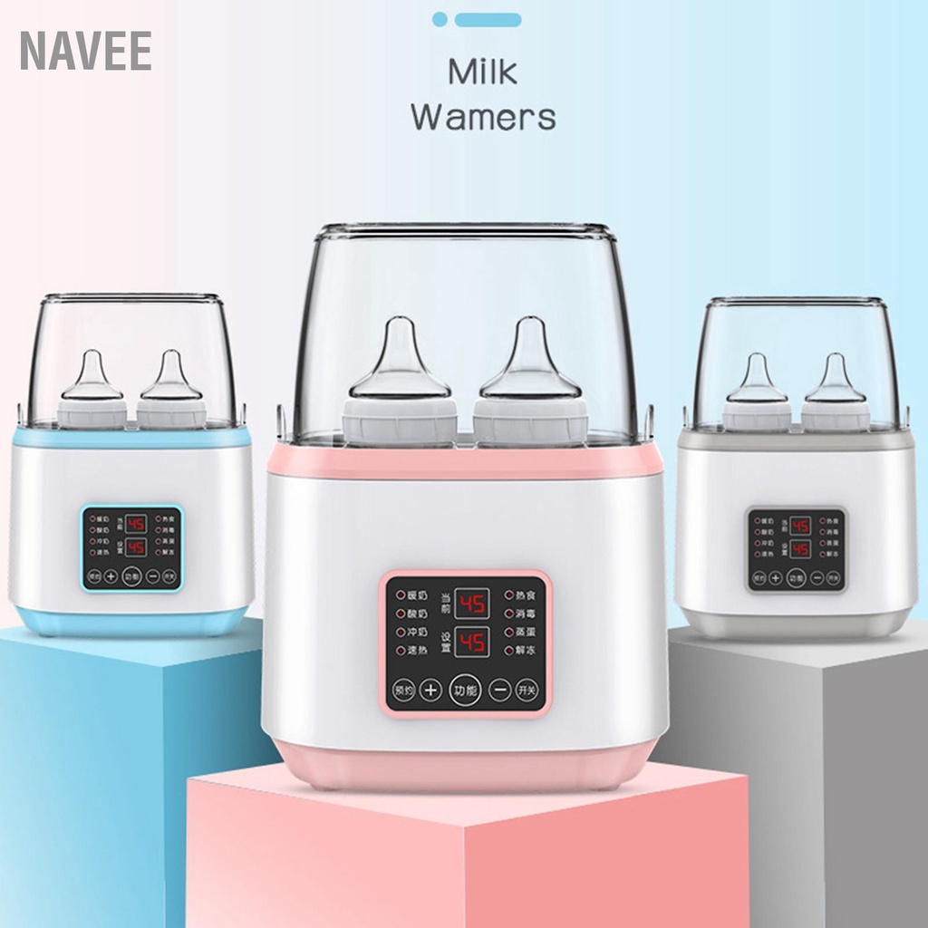 navee-เครื่องอุ่นขวดนม-รีโมทคอนโทรล-เครื่องเป่าขวดนมทารกอุณหภูมิคงที่อัตโนมัติ-ปลั๊ก-eu