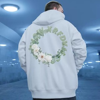 เสื้อกันหนาวแขนยาว มีฮู้ด แบบสวมหัว พิมพ์ลายตัวอักษร สีเขียว สีดํา สีขาว ไซซ์ M - 5XL แฟชั่นฤดูหนาว สําหรับผู้ชาย และผู้หญิง