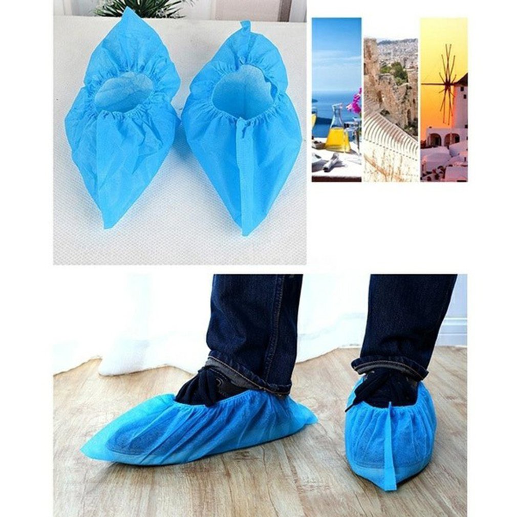 plastic-material-disposable-shoes-covers-with-elastic-band-breathable-cover