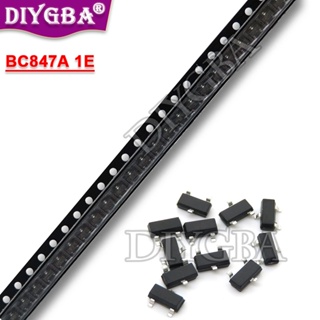 ชิปเซ็ต ไอซี BC847A SOT-23 BC847 SOT23 1E SMD ใหม่ ของแท้ 50 ชิ้น