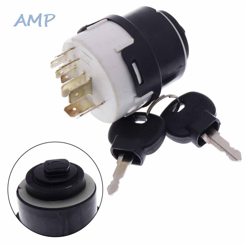 new-8-ignition-switch-accessories-plastic-replacement-white-amp-black-with-2-keys