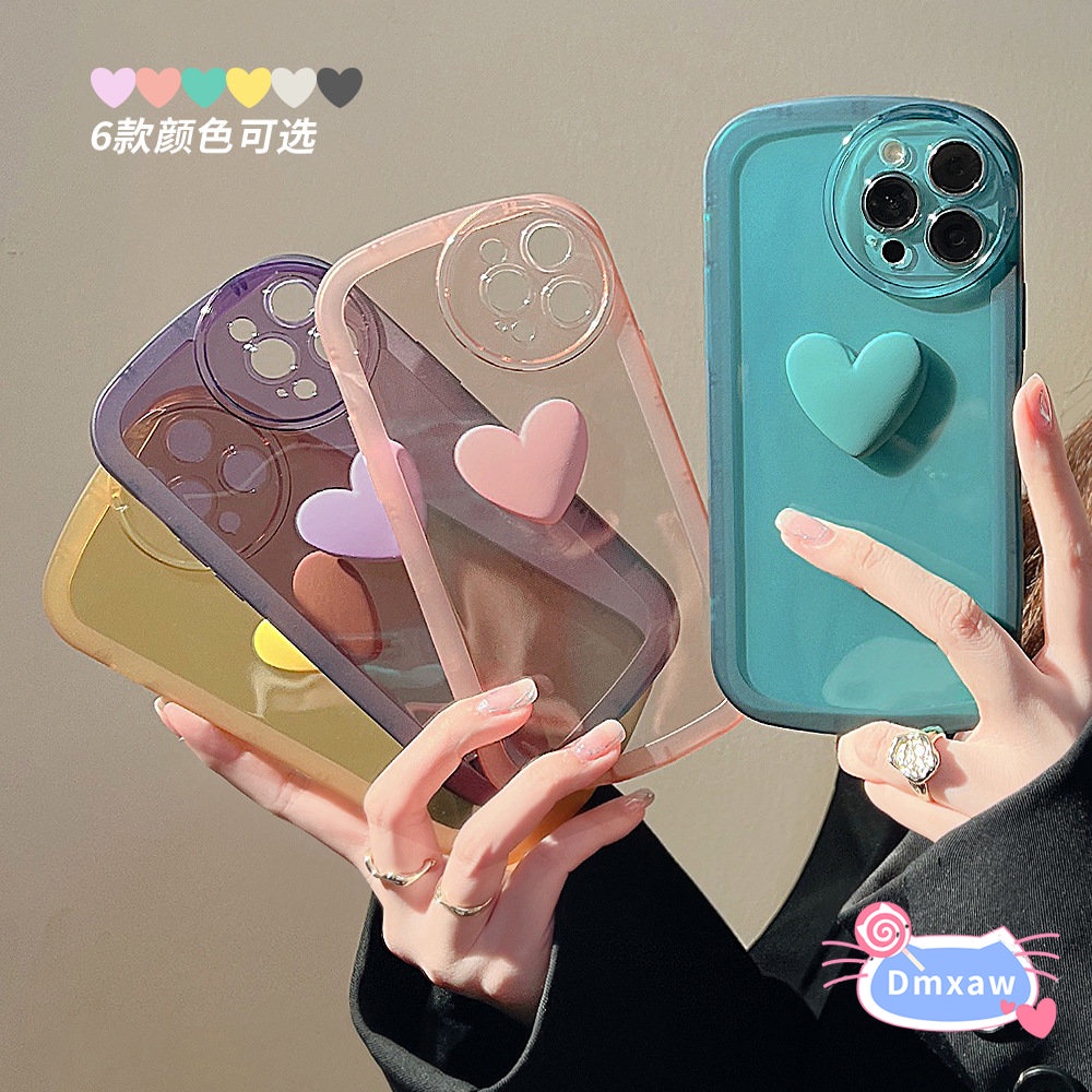 เคสโทรศัพท์มือถือแบบนิ่ม-ใส-กันกระแทก-กันรอยเลนส์กล้อง-ลายหัวใจ-3d-สําหรับ-huawei-nova-10-se-y90-y70-plus-y6p-y9-prime-2019-p30-lite-4e-4