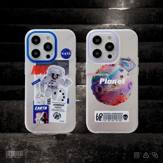 เคสโทรศัพท์มือถือ ชุบเงิน ลายนักบินอวกาศ NASA สร้างสรรค์ สําหรับ iPhone 14 Pro 13 12 Pro Max 11
