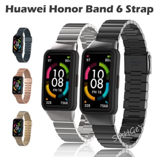 สายรัดข้อมือ โลหะสเตนเลส แบบเปลี่ยน สําหรับ Huawei Band 7 6 Honor Band 6