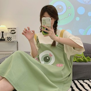 Pajamas womens new Japanese style cute student dormitory large size short-sleeved nightdress home service