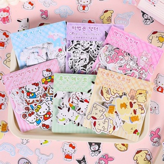 สินค้า SANRIO สติกเกอร์ ลายซานริโอ้ HD น่ารัก สําหรับติดตกแต่งเครื่องเขียน DIY 100 ชิ้น ต่อถุง