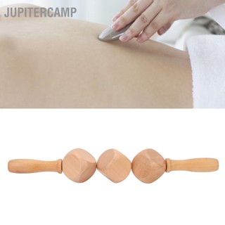 JUPITERCAMP ไม้ขูดลูกกลิ้ง Stick คู่มือปล่อยเซลลูไลท์กล้ามเนื้อระเบิด Meridian Dredging Trigger Points Massage Roller