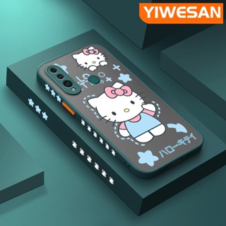 เคสซิลิโคนใส ขอบสี่เหลี่ยม กันกระแทก ลาย Hello Kitty สําหรับ Huawei Y9 Prime 2019