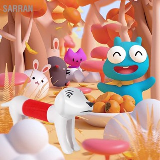  SARRAN หลอดป๊อปสุนัขสำหรับเด็กบรรเทาความเครียดรูปร่างเปลี่ยนทักษะยนต์ปรับของเล่นสุนัขออทิสติกทางประสาทสัมผัส