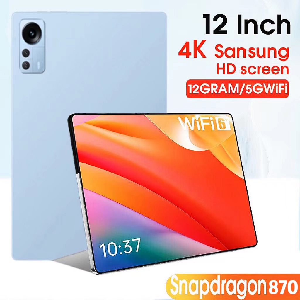 รับประกัน-3-ปี-2023-ใหม่-android-12-0-2k-หน้าจอ-hd-snapdragon-870-global-tablet-5g-dual-sim-card-หรือ-wifi-gps