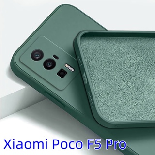 เคสโทรศัพท์ซิลิโคน TPU ขอบตรง กันกระแทก สําหรับ Xiaomi Poco F5 5G F5 Pro F5Pro PocoF5 F 5 2023