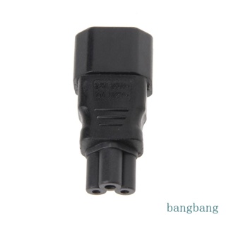 Bang อะแดปเตอร์แปลงปลั๊กไฟ IEC 320 C14 3-Pin Male เป็น C5 3-Pin Female