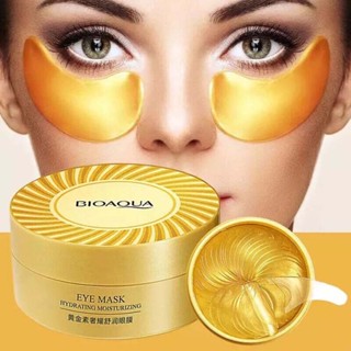  Poquanya Moisturizing Golden Eye Mask 80g (60 patches/30 pairs) to smooth wrinkles and fine lines, reduce eye bags and Periorbital dark circles